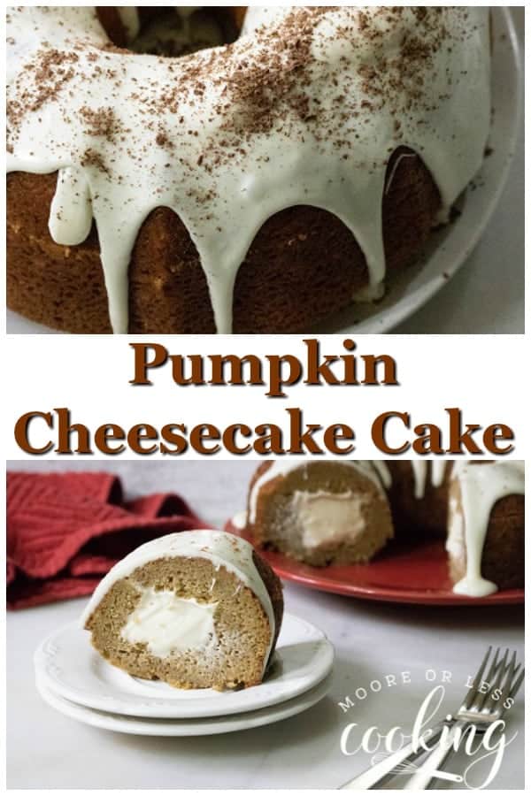 Pumpkin Cheesecake Cake - Moore or Less Cooking