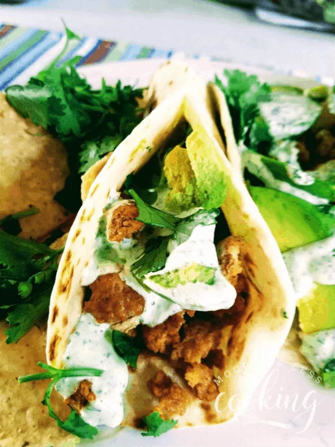 Spicy Chicken Tacos with avocados are the perfect choice for taco night or any night when a quick and easy dinner is a must. #CollectiveBias #Nexium24HrGameReady via @Mooreorlesscook