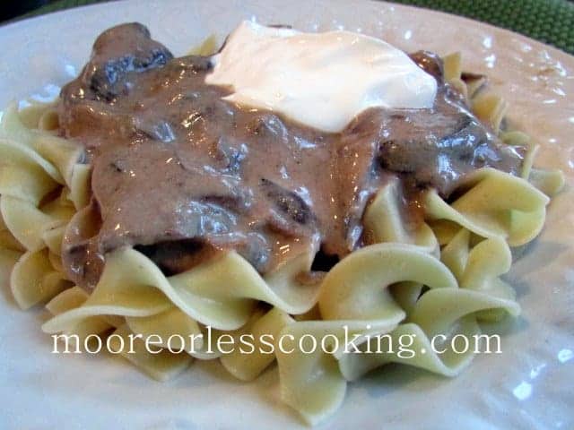 Slow Cooker Sour Cream Beef Stroganoff ( The Magical Slow Cooker Cookbook Review)