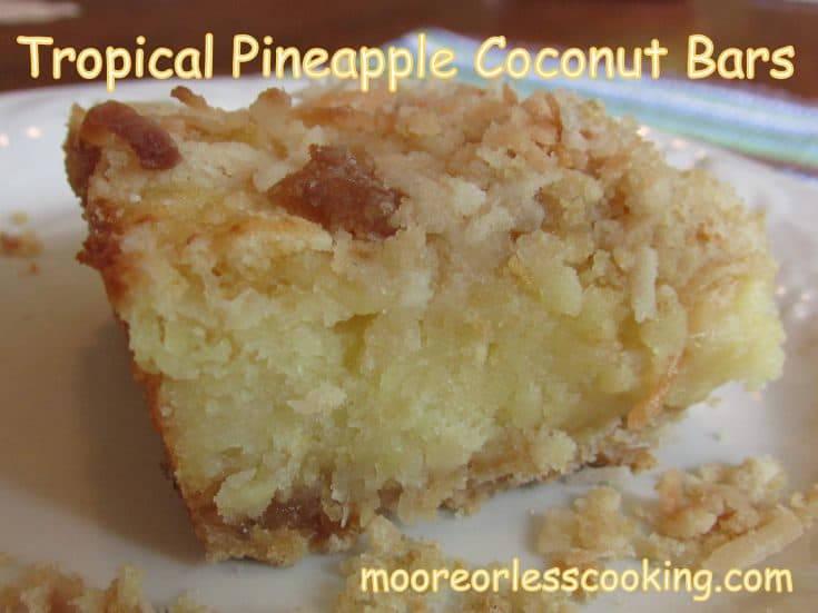Tropical Pineapple Coconut Bars