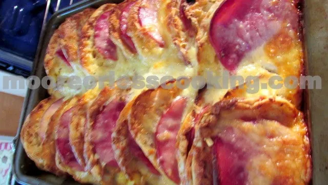 English Muffin, Ham and Egg Strata ( Overnight Bake)