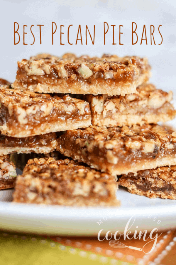 The BEST Pecan Pie Bars for your holiday dessert table! These pecan pie bars are my family's favorite pie bar! Watch them disappear as soon as you set them on the table! #pecanpiebars #mooreorlesscooking #piebar #bar #recipe #bake #food via @Mooreorlesscook