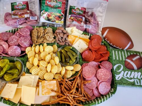 Game Day Meat and Cheese Board - Moore or Less Cooking