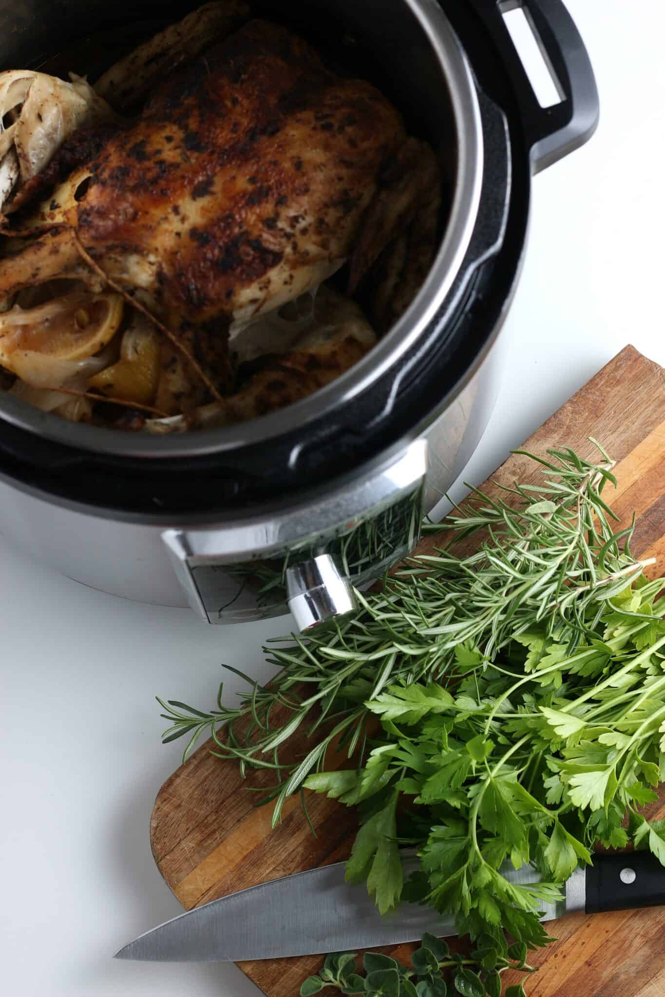 Instant Pot Whole Chicken - Moore or Less Cooking