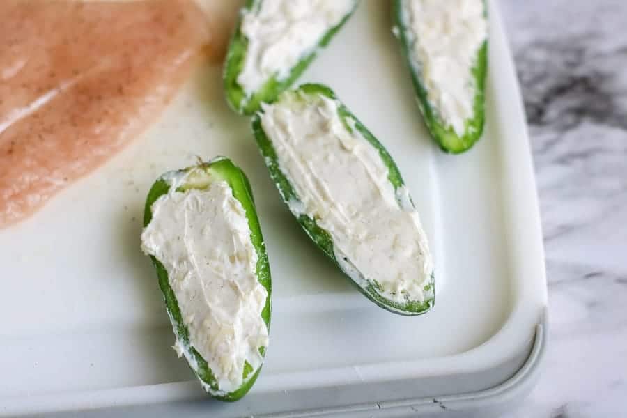 Air Fryer Bacon Wrapped Jalapeno Stuffed Chicken Moore or Less Cooking