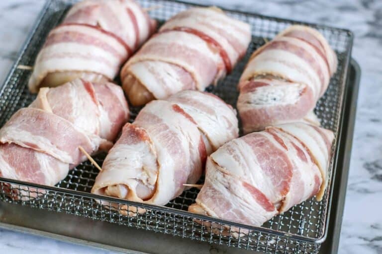 Air Fryer Bacon Wrapped Jalapeno Stuffed Chicken Moore or Less Cooking