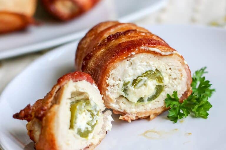 Air Fryer Bacon Wrapped Jalapeno Stuffed Chicken Moore or Less Cooking