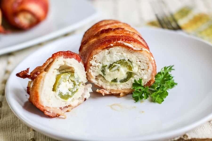 Air Fryer Bacon Wrapped Jalapeno Stuffed Chicken Moore or Less Cooking