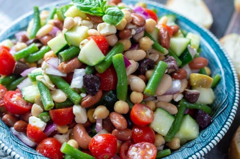 Greek Bean Salad Moore or Less Cooking