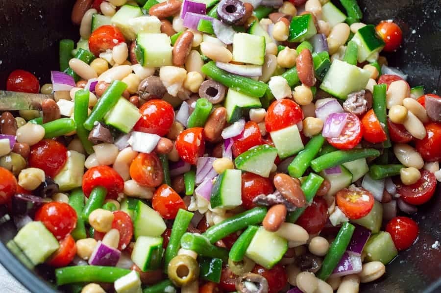 Greek Bean Salad Moore or Less Cooking