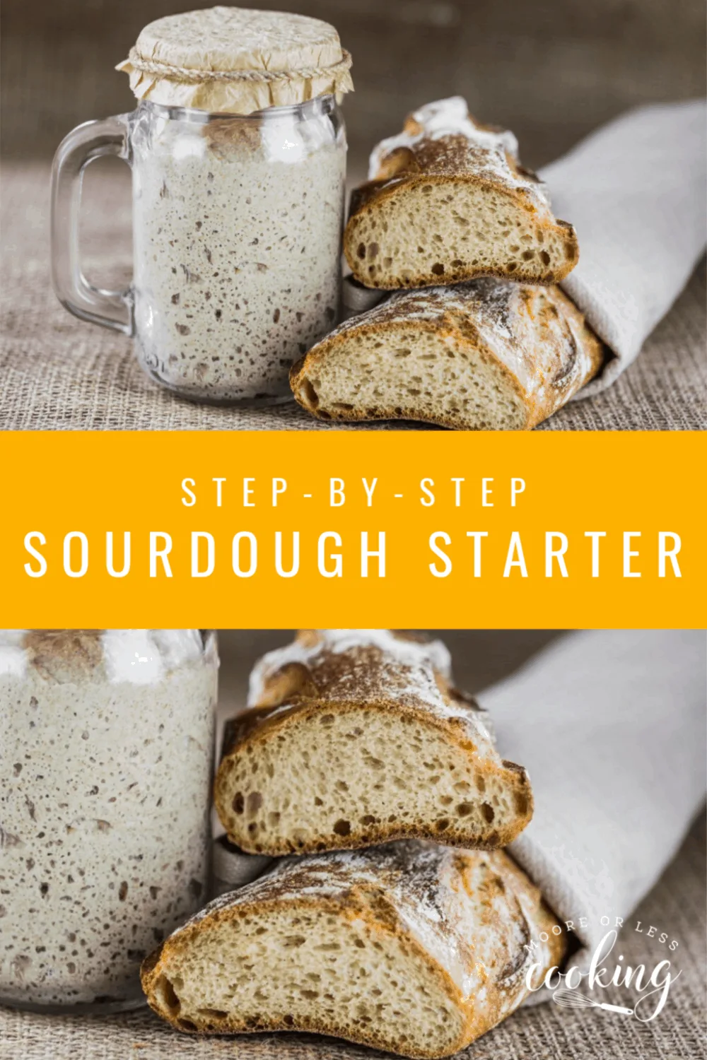 No Yeast? No Problem! Here's How to Make Sourdough Bread Starter Without Yeast! #sourdoughstarter #mooreorlesscooking #noyeast #bread #easyrecipes #sourdough via @Mooreorlesscook