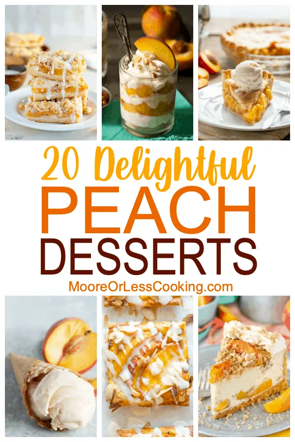 20 delightful peach desserts - text