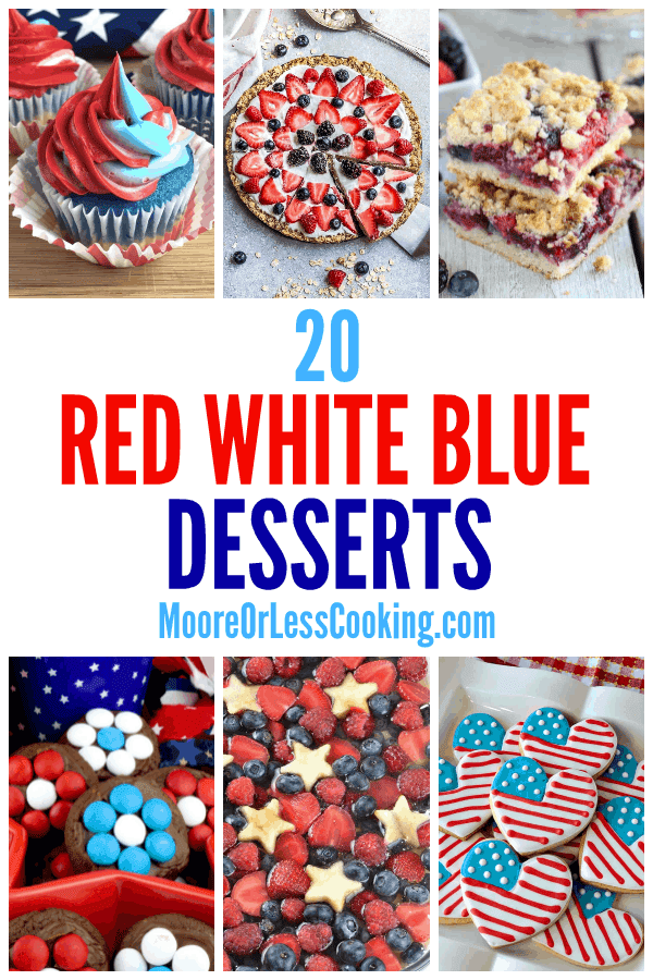 20 red white blue desserts