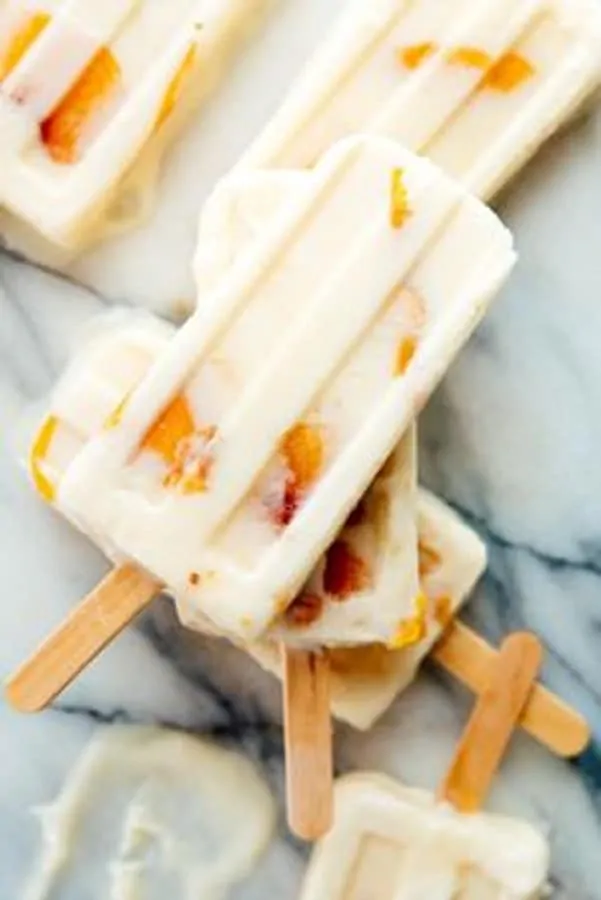 Peach Honey Popsicles