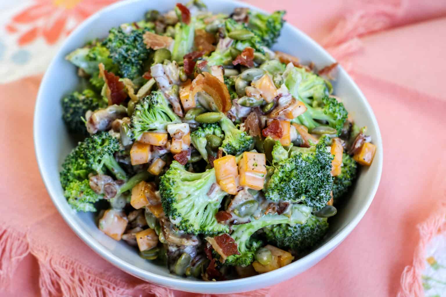 Best Broccoli Bacon Salad - Moore or Less Cooking