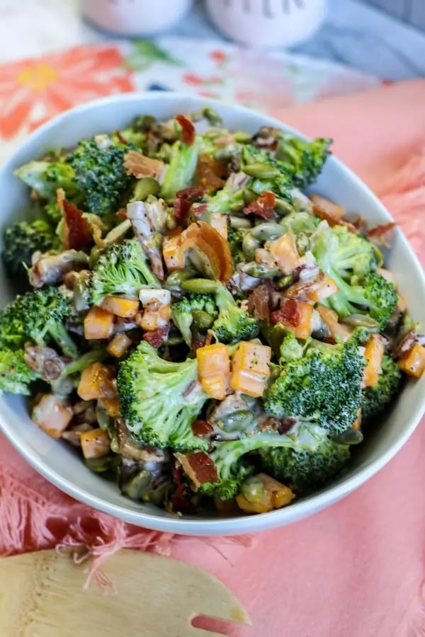 Best Broccoli Bacon Salad - Moore or Less Cooking