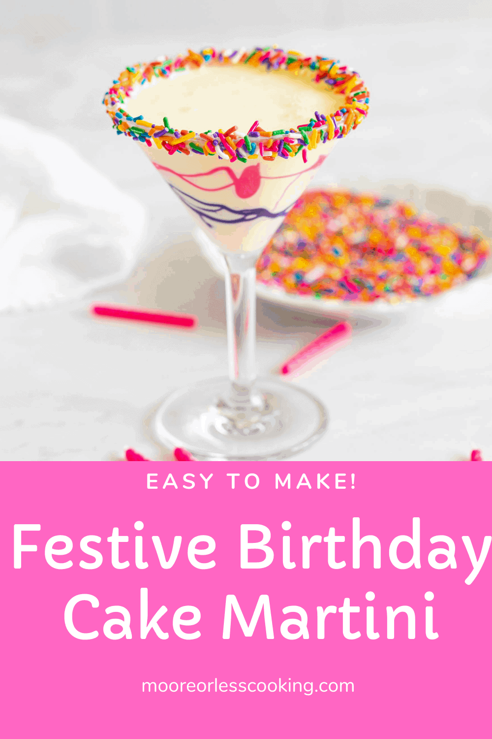 Festive Birthday Cake Martini