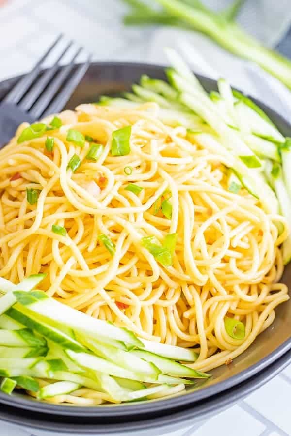Copycat P.F. Chang's Garlic Noodles & Video - Moore or Less Cooking