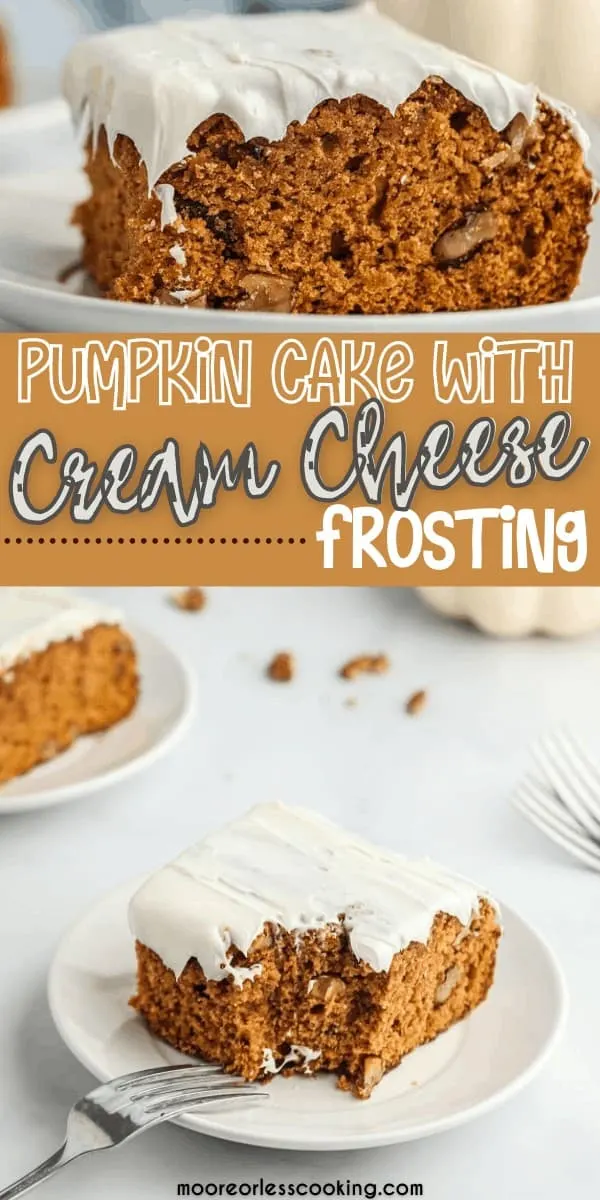 Pumpkin Cake with cream cheese frosting