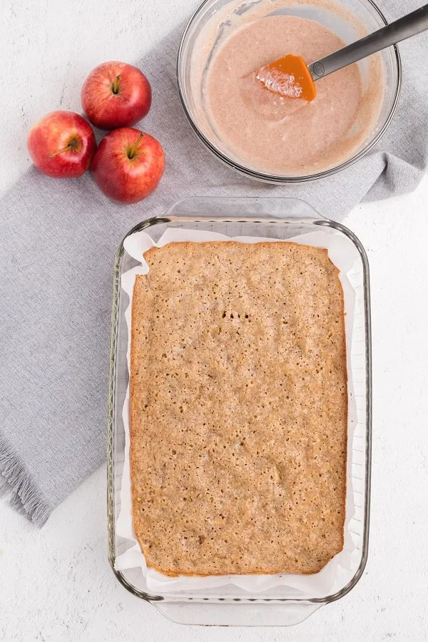 Apple Blondies with CInnamon Sugar Glaze