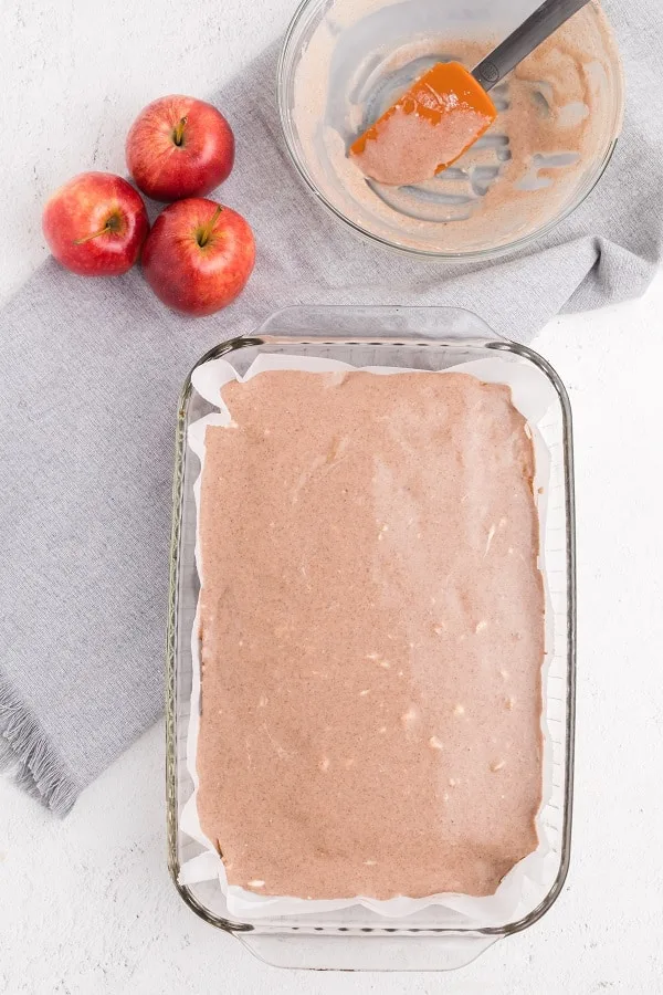 Apple Blondies with CInnamon Sugar Glaze