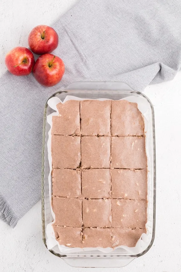 Apple Blondies with CInnamon Sugar Glaze