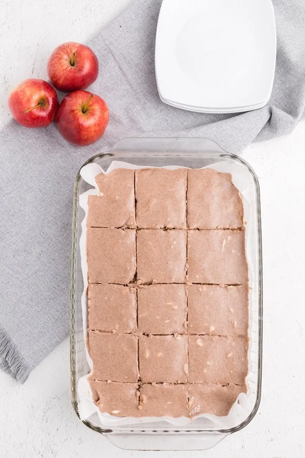 Apple Blondies with CInnamon Sugar Glaze