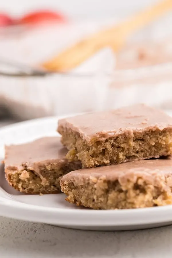 Apple Blondies with CInnamon Sugar Glaze