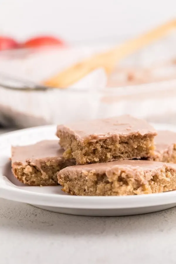 Apple Blondies with CInnamon Sugar Glaze