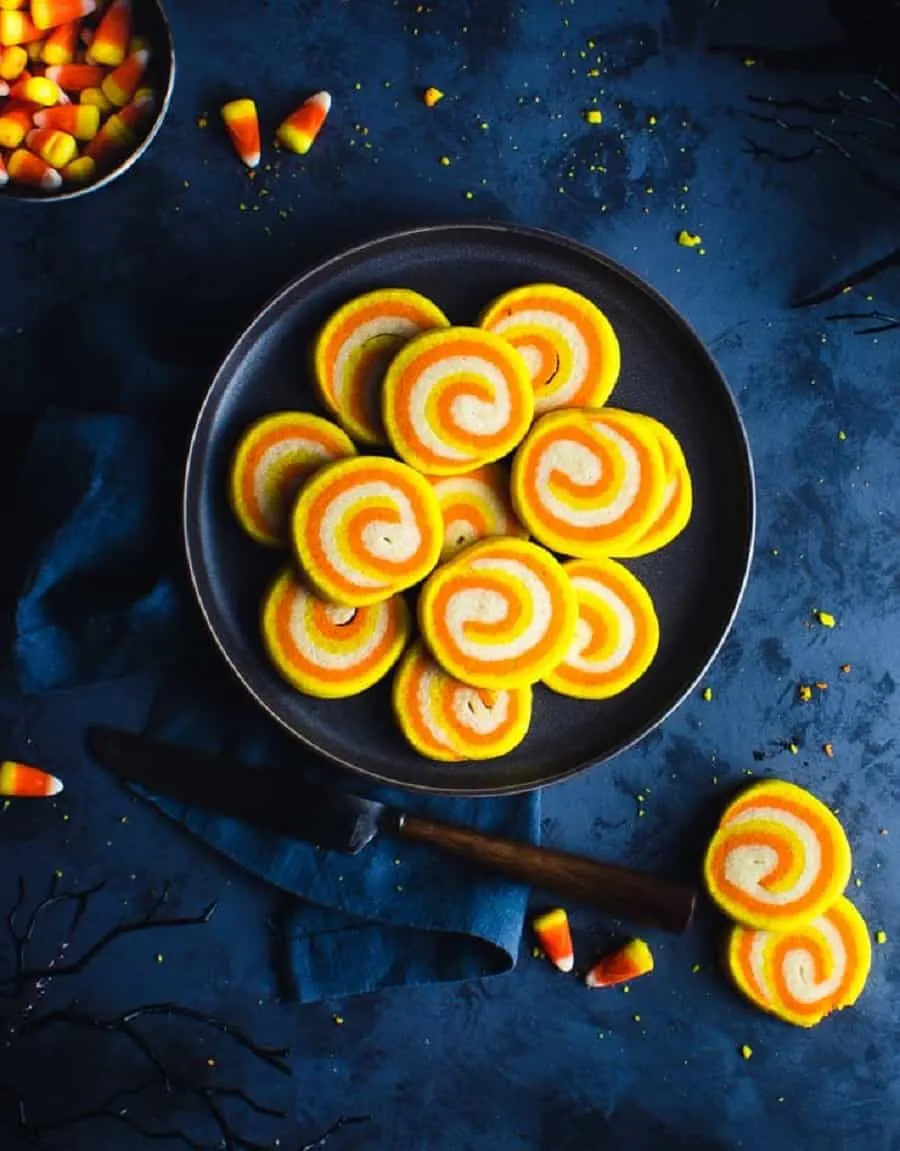 Candy Corn Swirl Cookies