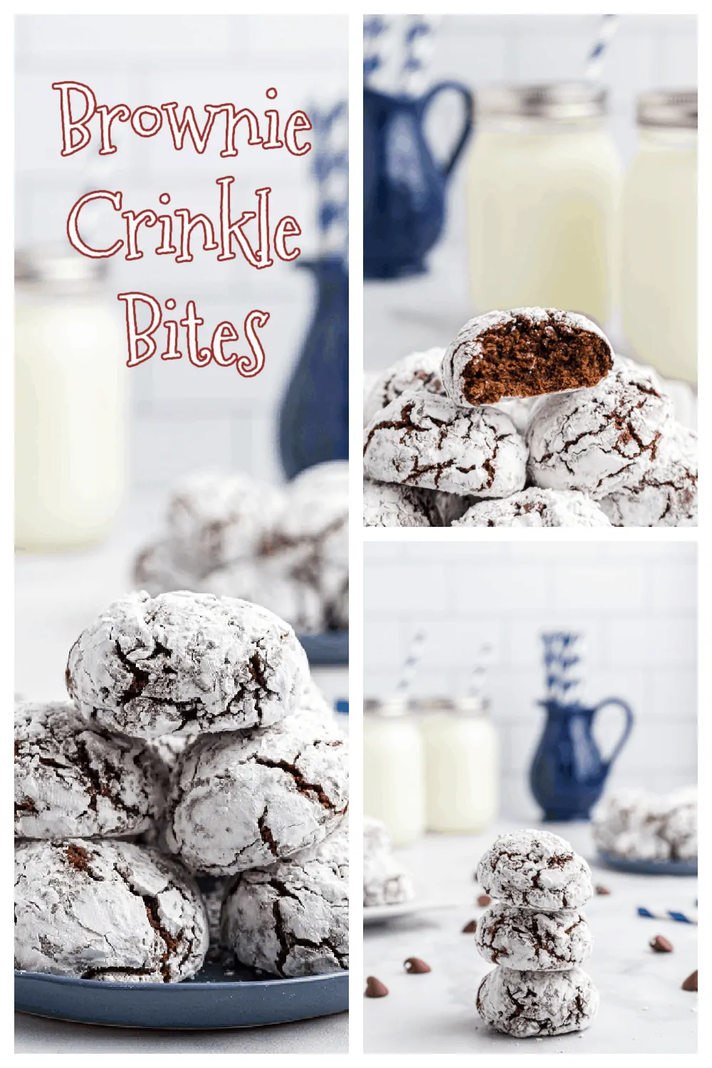 Brownie Crinkle Bites