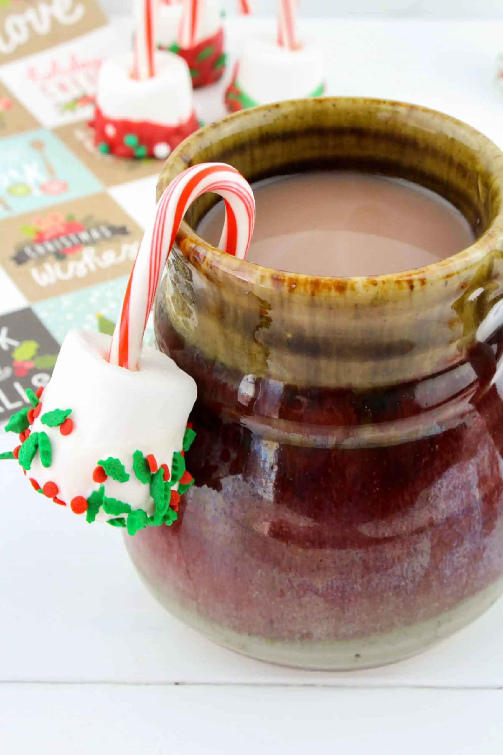 Candy Cane Hot Cocoa dippers