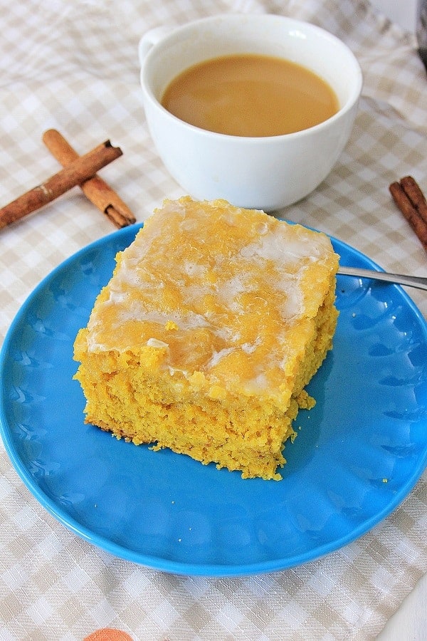 Crock Pot Maple Pumpkin Honey Bun Cake