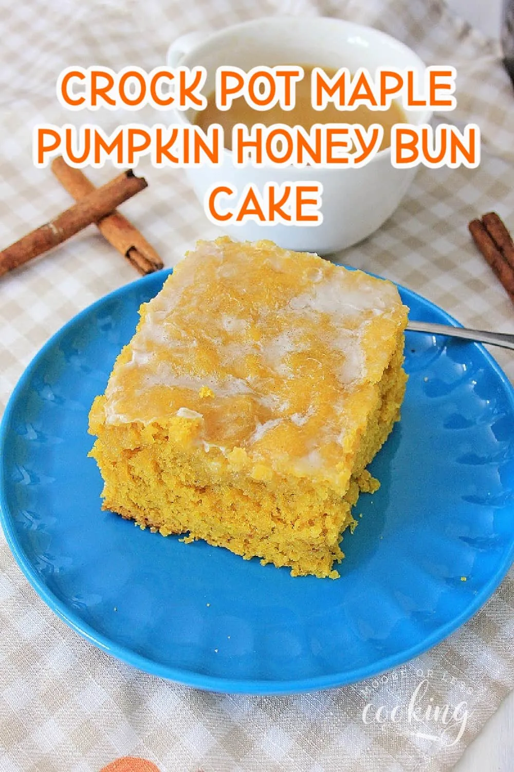 Crock Pot Maple Pumpkin Honey Bun Cake