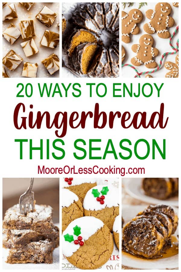 The holidays are that special time of year where it’s perfectly acceptable to indulge in all things gingerbread. Molasses, ginger, cinnamon, nutmeg, and cloves are the classic spices and flavors that you’ll find in gingerbread treats. From cookies to cakes and from smoothies to ice cream, there’s always a way to incorporate the warming spices, scents, and tastes of gingerbread. via @Mooreorlesscook