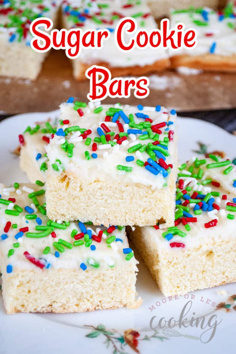 Sugar Cookie Bars - Moore or Less Cooking