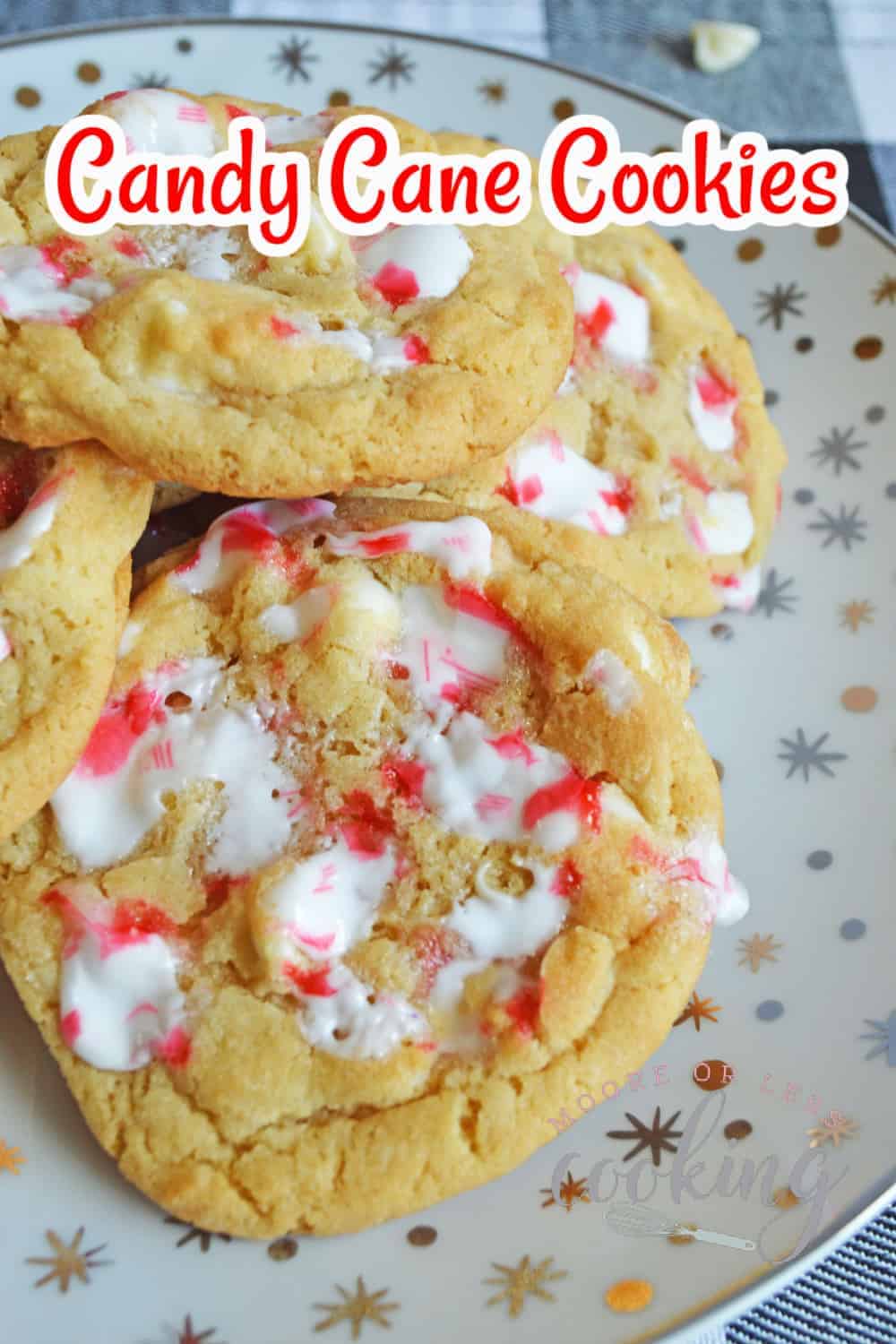 If you love the combination of white chocolate and peppermint, then these candy cane cookies will be your new favorite holiday cookie! Soft and chewy, you’ll adore the flavor of chocolate mingled with crushed candy cane that you’ll get with every delicious bite. via @Mooreorlesscook