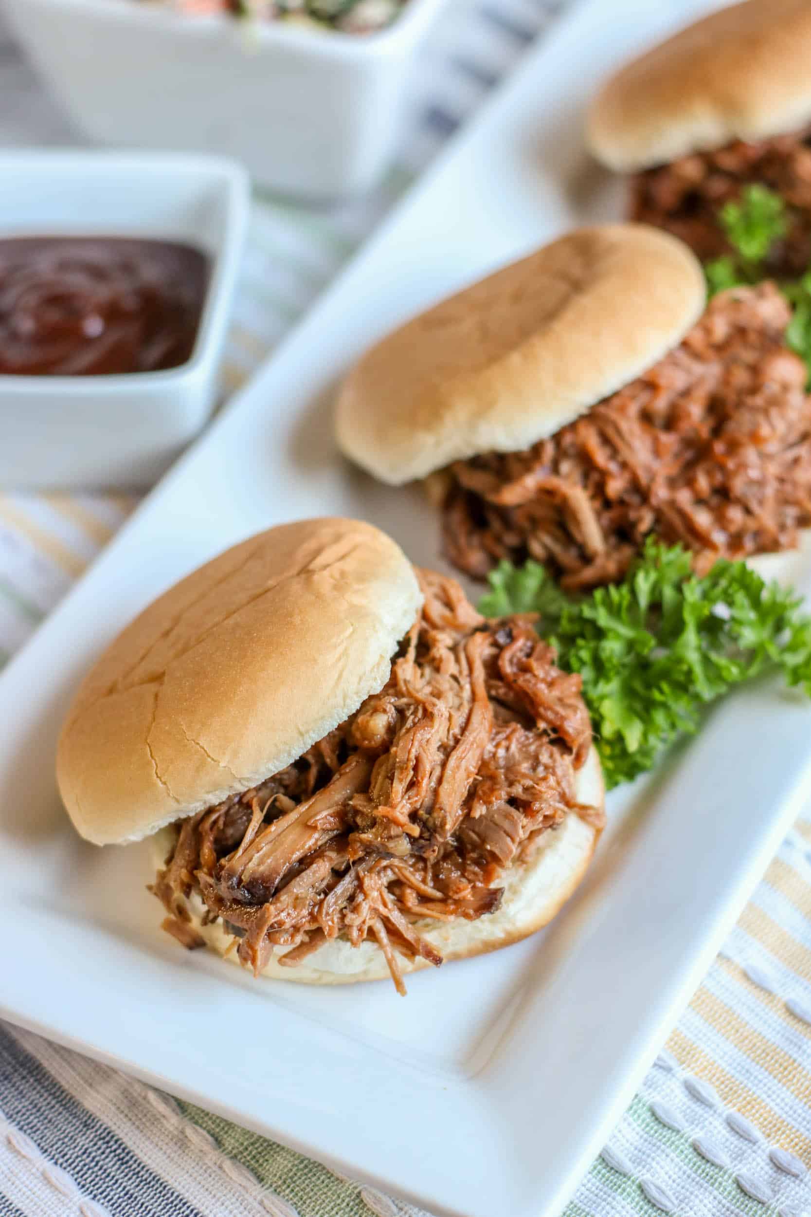 Slow Cooker Barbecue Beef Moore or Less Cooking
