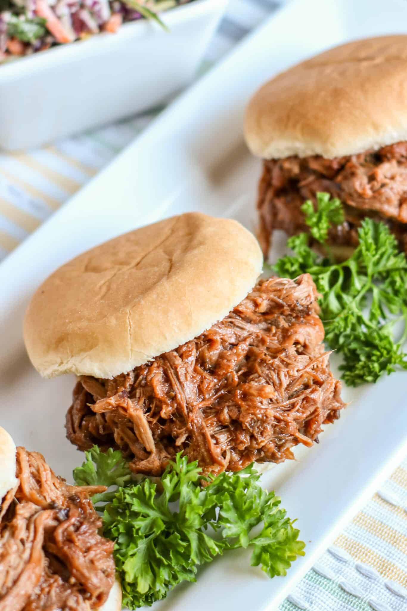 Slow Cooker Barbecue Beef Moore or Less Cooking