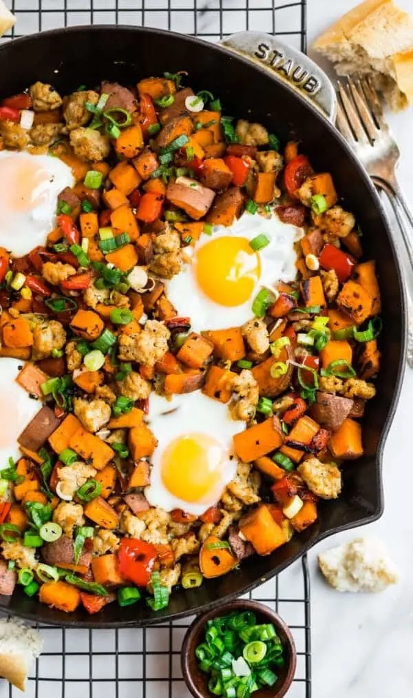 Sweet-Potato-Hash-with-Eggs-and-Sausage-600x1013