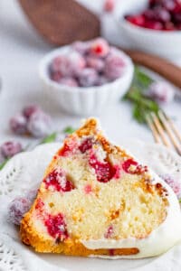 White Chocolate Cranberry Bundt Cake