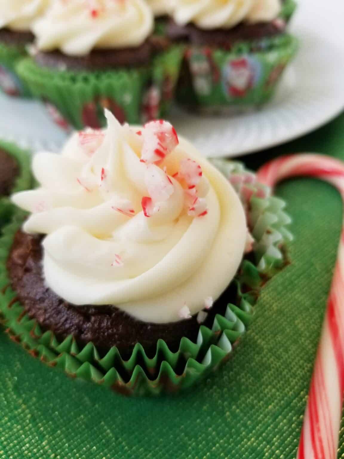 Peppermint Mocha Cupcakes - Moore or Less Cooking