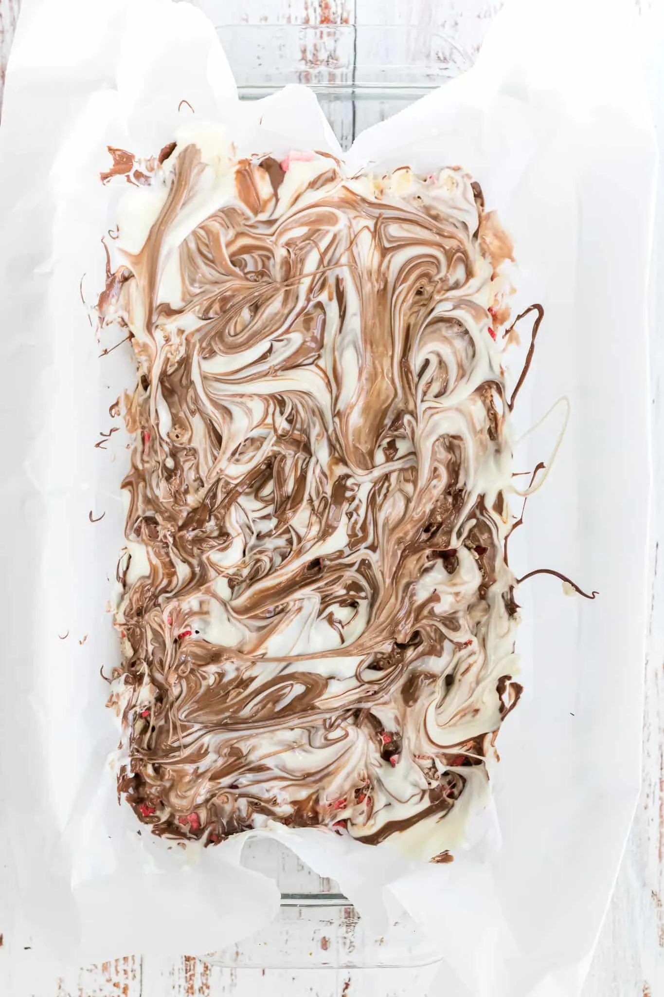 chocolate swirled