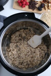 Instant Pot Oatmeal cooked ready to eat