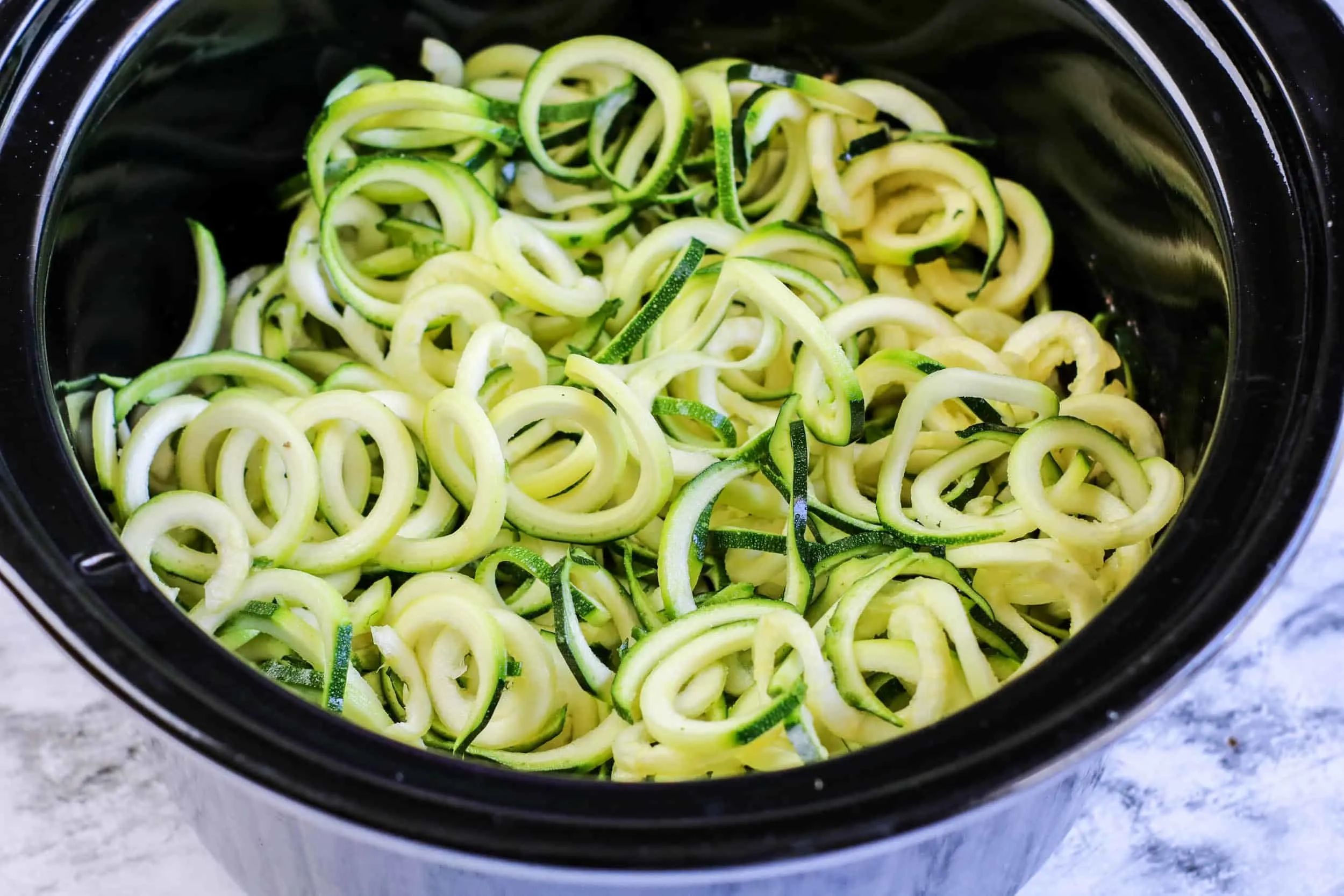 zoodles in slow cooker