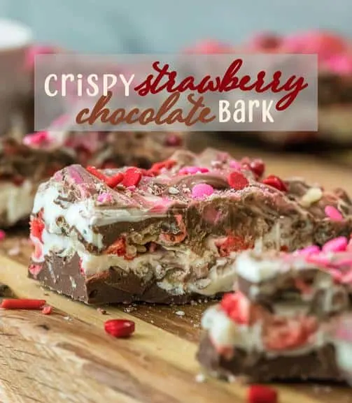 Crispy Strawberry Chocolate Bark