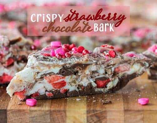 Crispy Strawberry Chocolate Bark