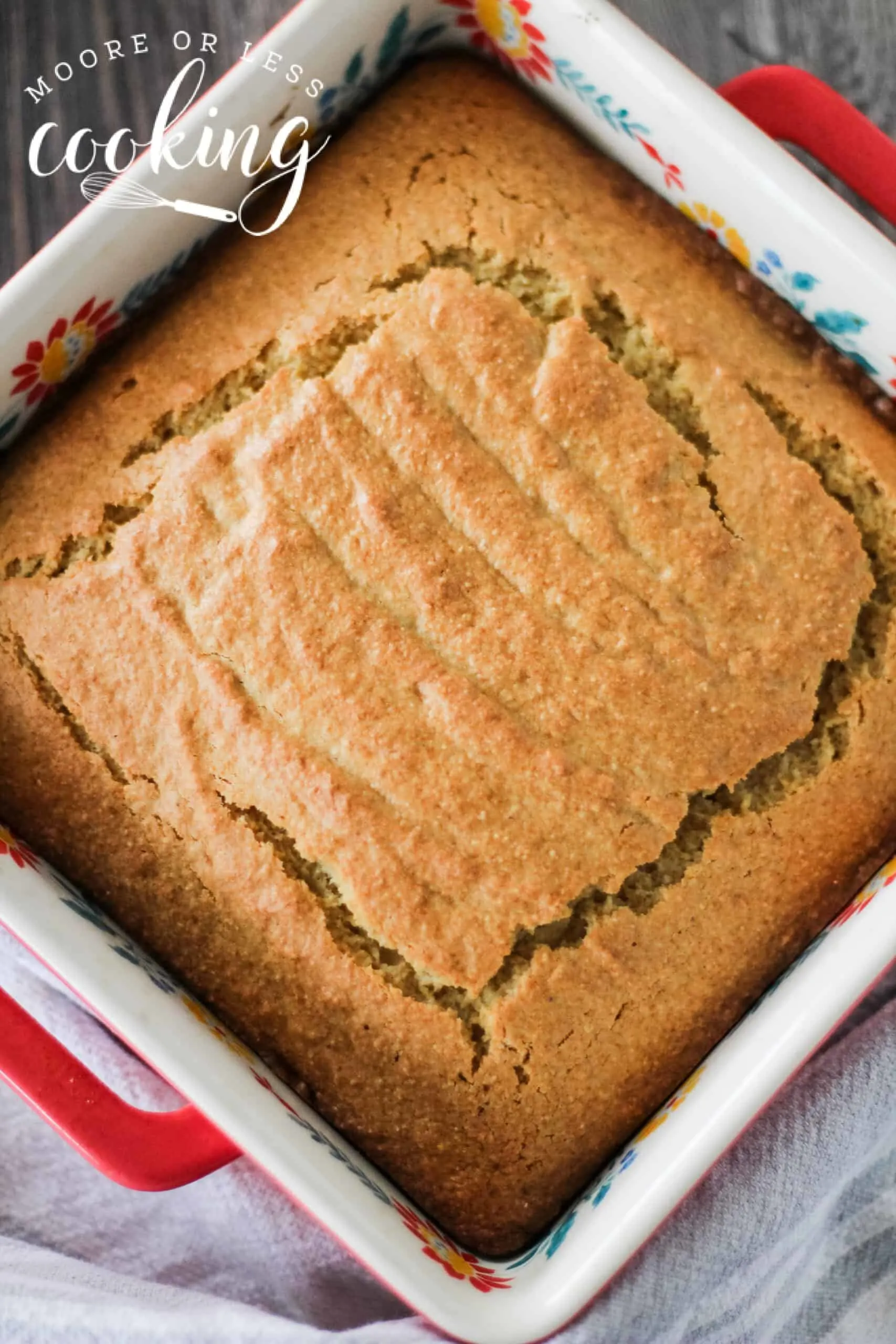 cornbread out of oven
