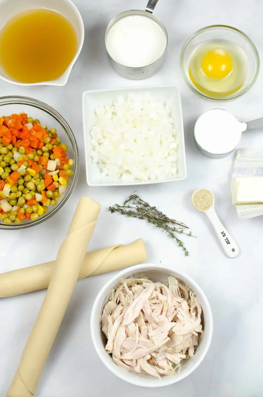 pie crust turkey veggies