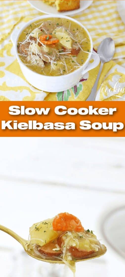Slow Cooker Kielbasa Soup Recipe - Moore or Less Cooking
